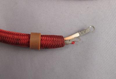 Cord - Cloth Covered - NOS - Red - two conductor