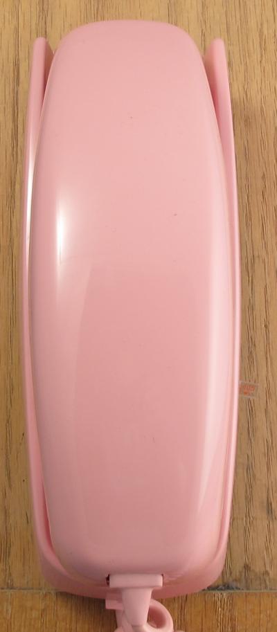 Trimline Rotary Dial Wall Phone in Pink