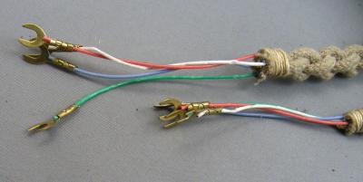 Cord - Handset - Cloth Covered - Braided - Thick Ivory