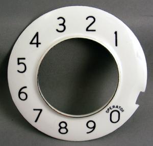 Western Electric Dial Overlay Numeric for No 4 Dials