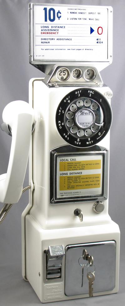Western Electric - 233 - White Payphone