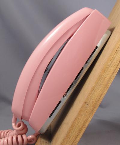 Trimline Rotary Dial Wall Phone in Pink