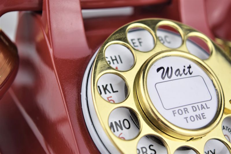 Western Electric 302 - Deep Red - Brass Trim