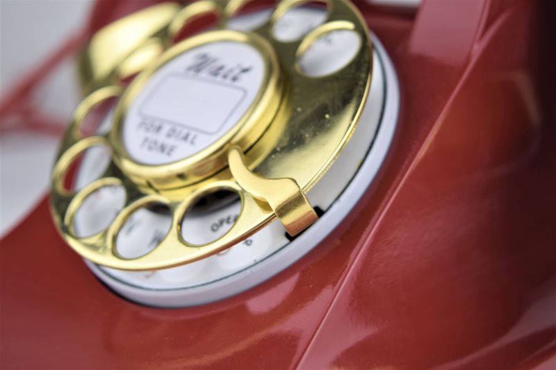 Western Electric 302 - Deep Red - Brass Trim