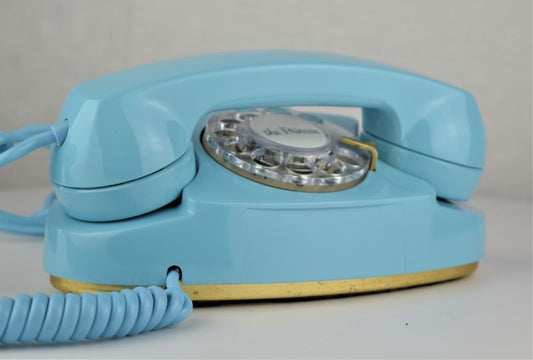 702 - Aqua Blue Princess Phone