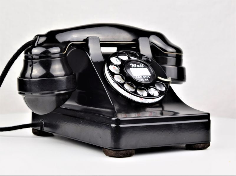 302 - Black - Pre War - E1 Handset - Metal Case
