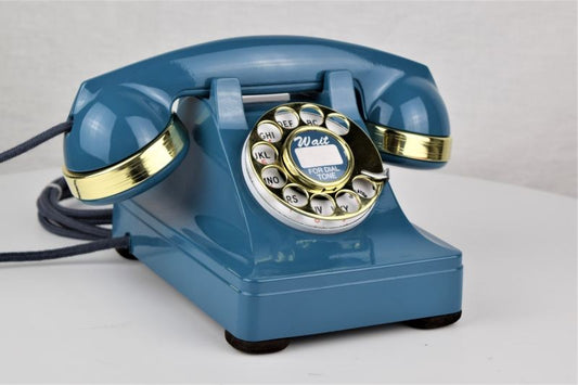 302 - Blue - Brass Trim