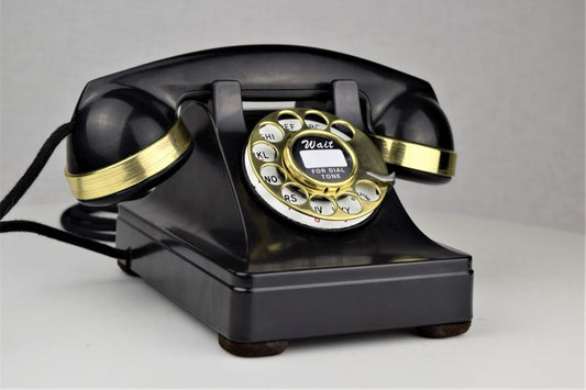 Western Electric 302 - Black - Brass Trim - Pre War - Metal Case