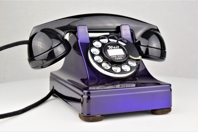 Western Electric 302 - Purple Chromium - Pre War - Metal Case