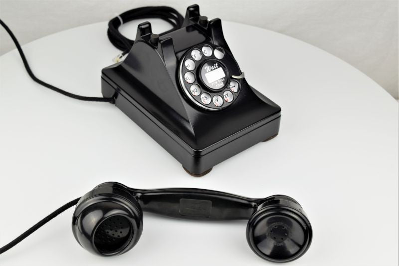 302 - Black - Pre War - E1 Handset - Metal Case