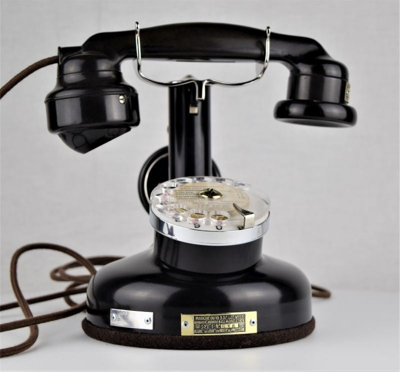 French Cradle Telephone/Mother in law receiver - Nickel