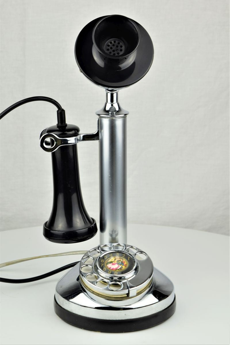 Chrome Candlestick Telephone