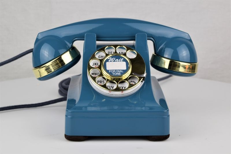 302 - Blue - Brass Trim