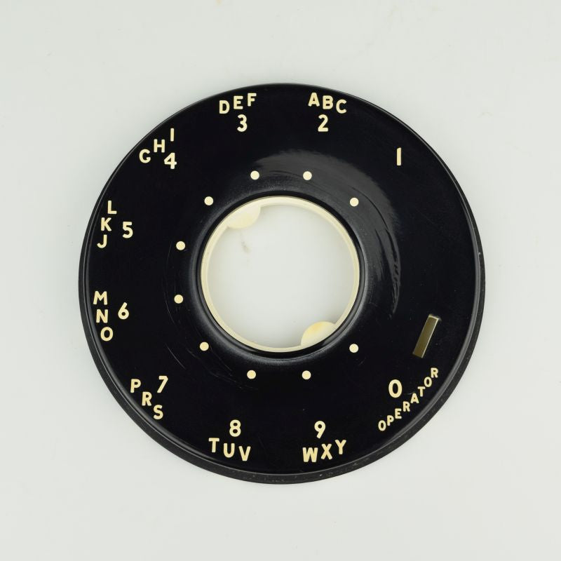 Western Electric 500 Series Dial Faceplate - Black