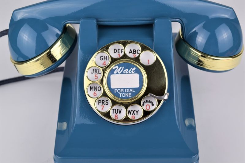 302 - Blue - Brass Trim