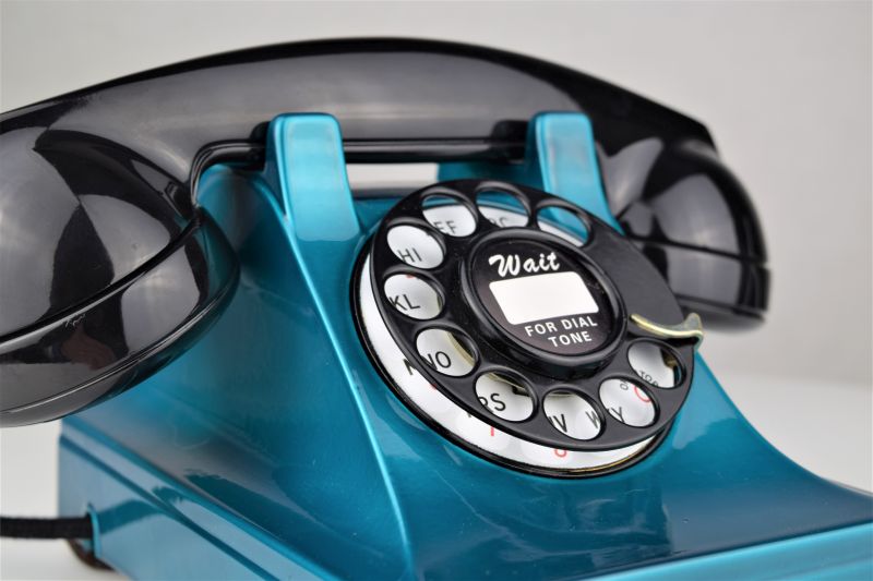 Western Electric 302 - Candy Teal Chromium - Pre War - Metal Case
