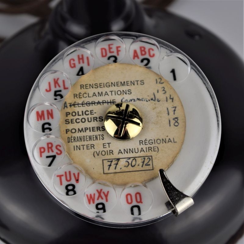 French Cradle Telephone/Mother in law receiver - Nickel