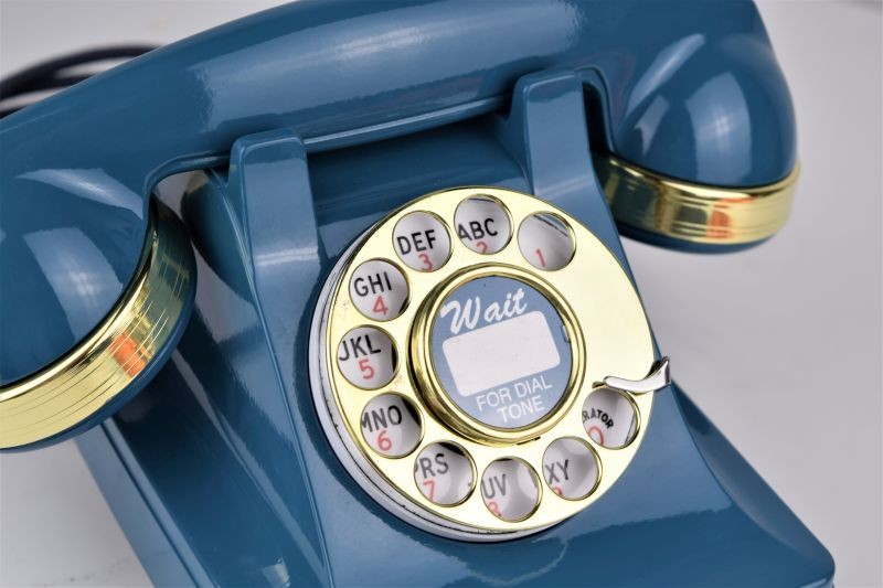 302 - Blue - Brass Trim
