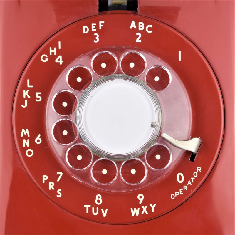 Red 554 Wall Telephone - Fully Restored and Functional