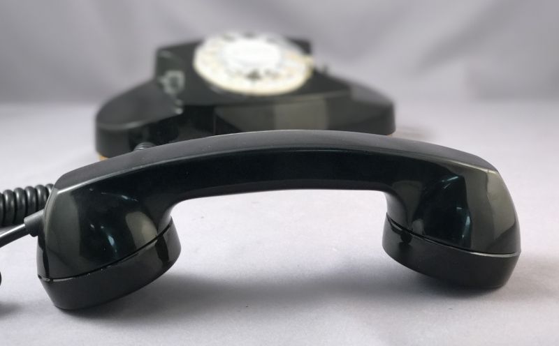 702 - Black Princess Phone
