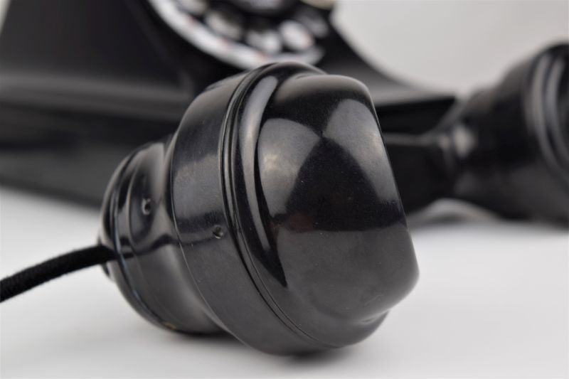 302 - Black - Pre War - E1 Handset - Metal Case