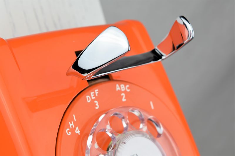 Orange 554 Wall Telephone - Fully Restored and Functional