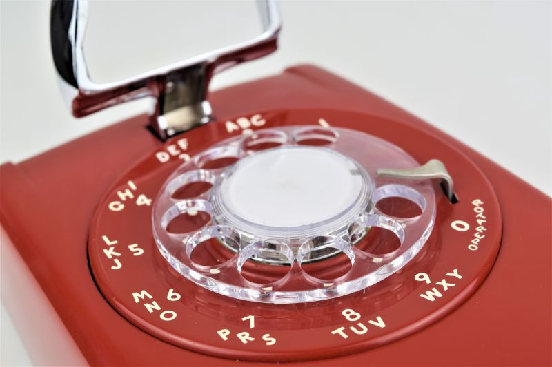 Red 554 Wall Telephone - Fully Restored and Functional