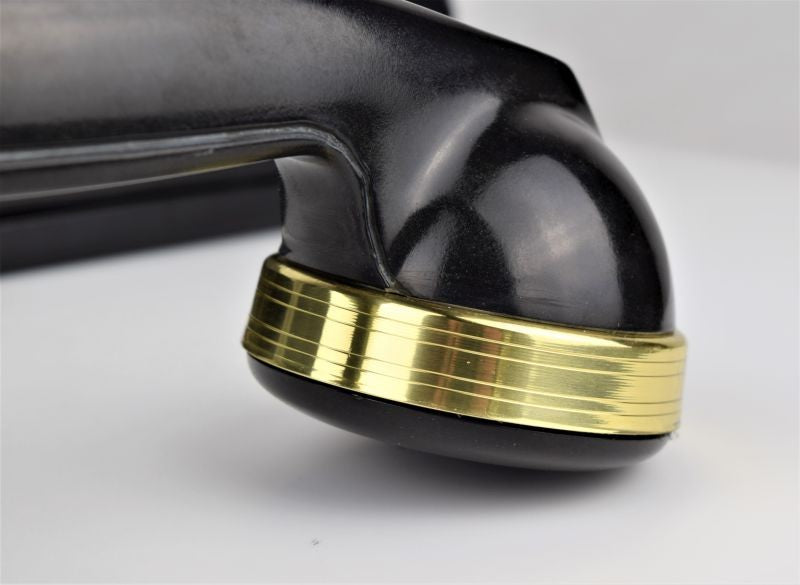 354 - Black - Brass Trim