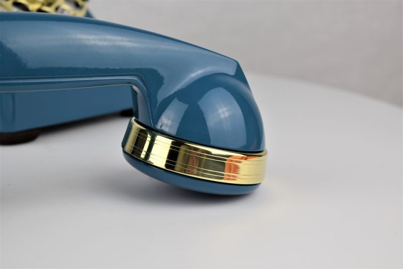 302 - Blue - Brass Trim