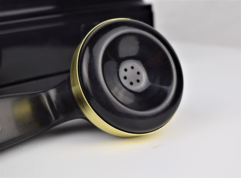 354 - Black - Brass Trim