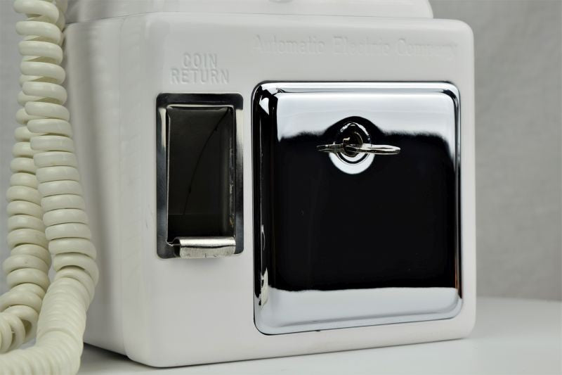 Automatic Electric - 3 Slot Payphone - White