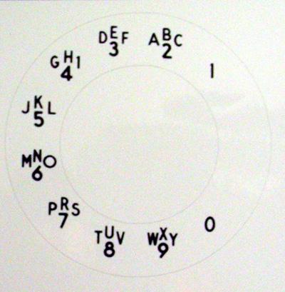 Western Electric Alphanumeric Princess Dial Plate Overlay