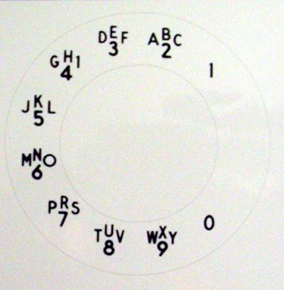 Western Electric  Alphanumeric Princess Dial Plate Overlay