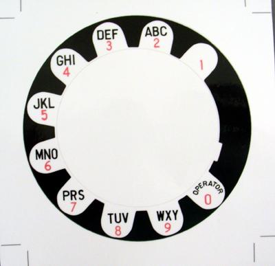 Western Electric Payphone Daisy Overlay - Black