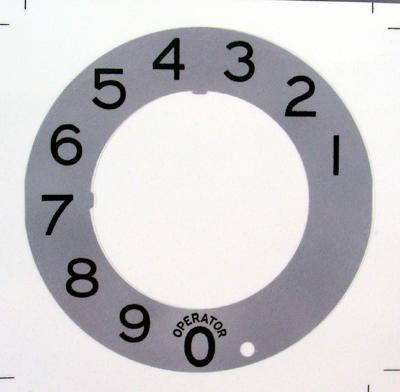 Stromberg Carlson Metallic Dial Plate Overlay