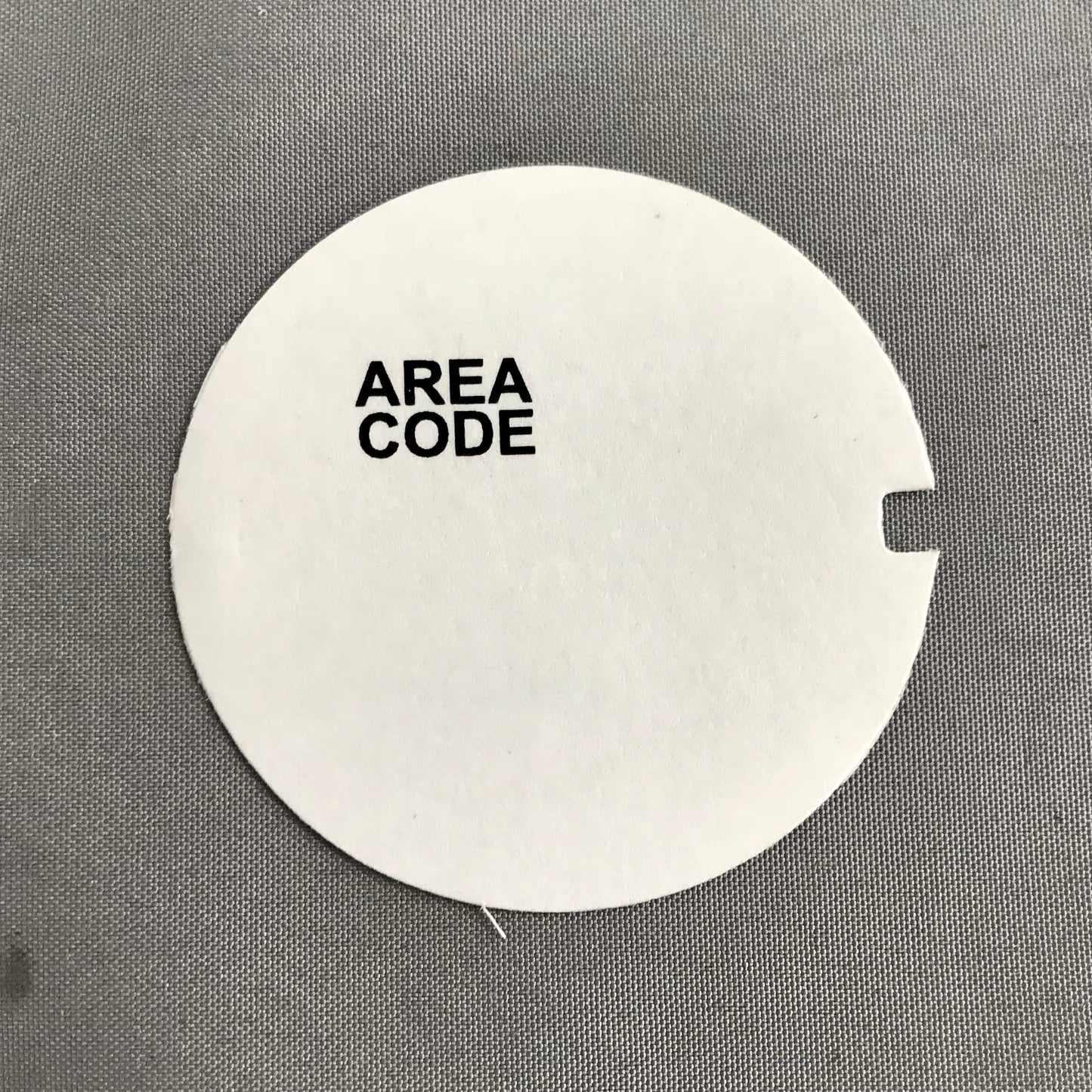 Customized Dial Card - Add Your Number