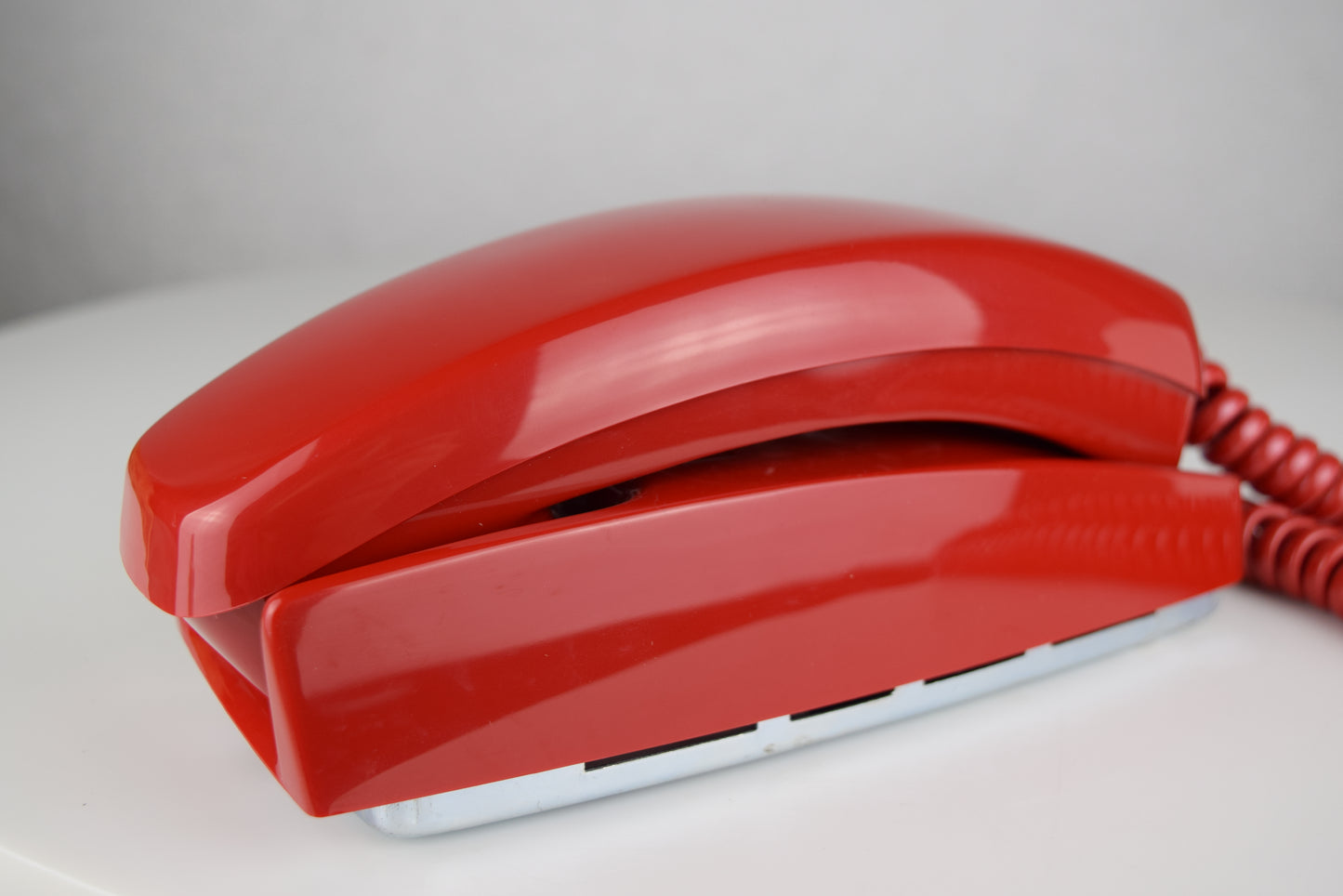 Rotary Dial Trimline Wall Phone - Red