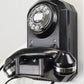 Automatic Electric 1940s Wall Telephone - Black with Chrome Trim