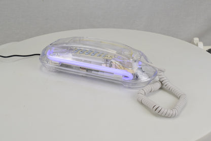 Transparent Deskphone with Neon Light