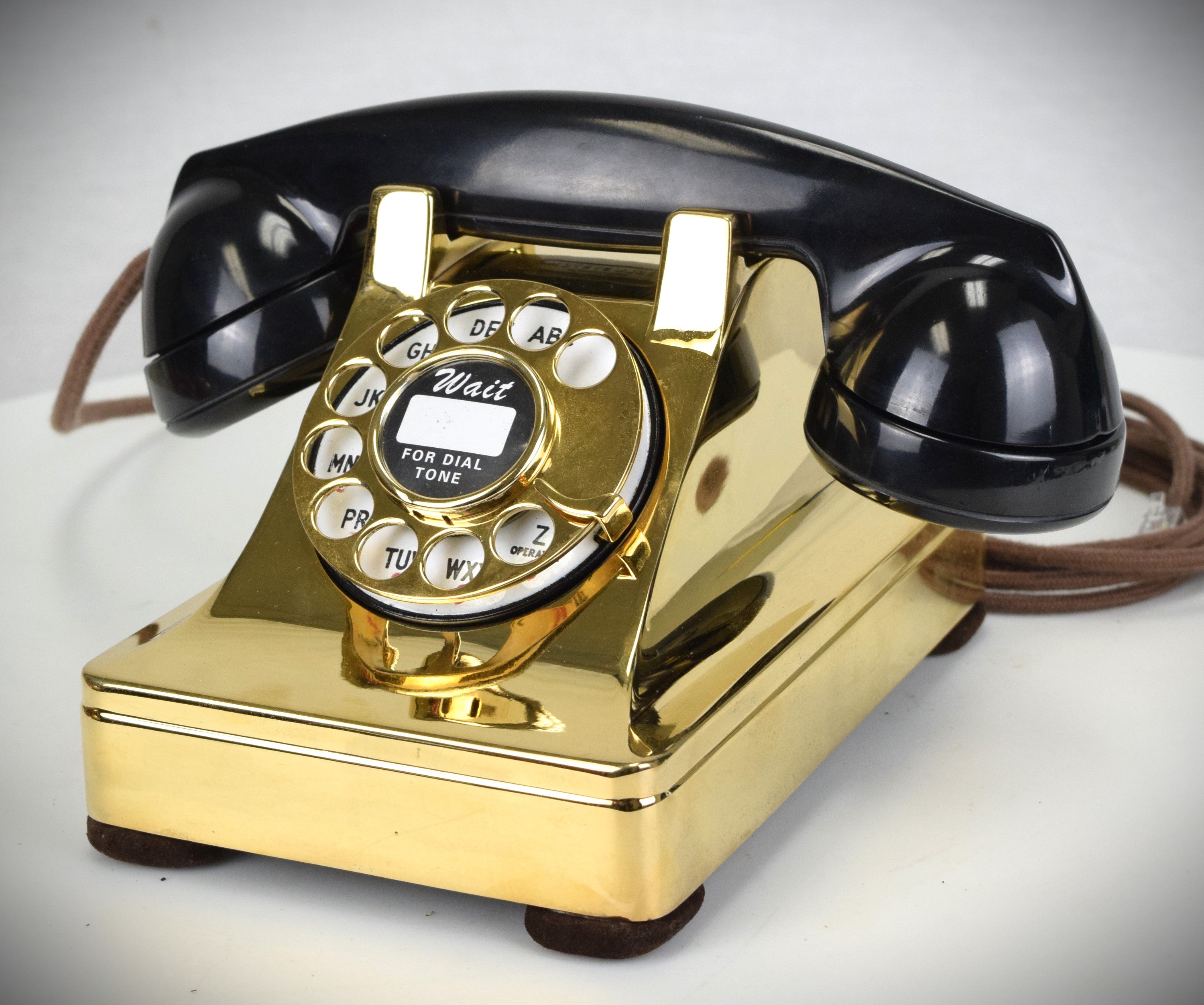 Vintage Telephone Beautiful online Gold-Tone