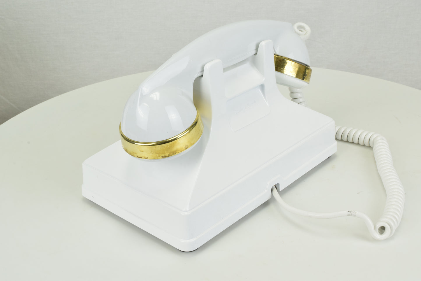 Northern Electric No. 1 Uniphone - White with Brass Trim