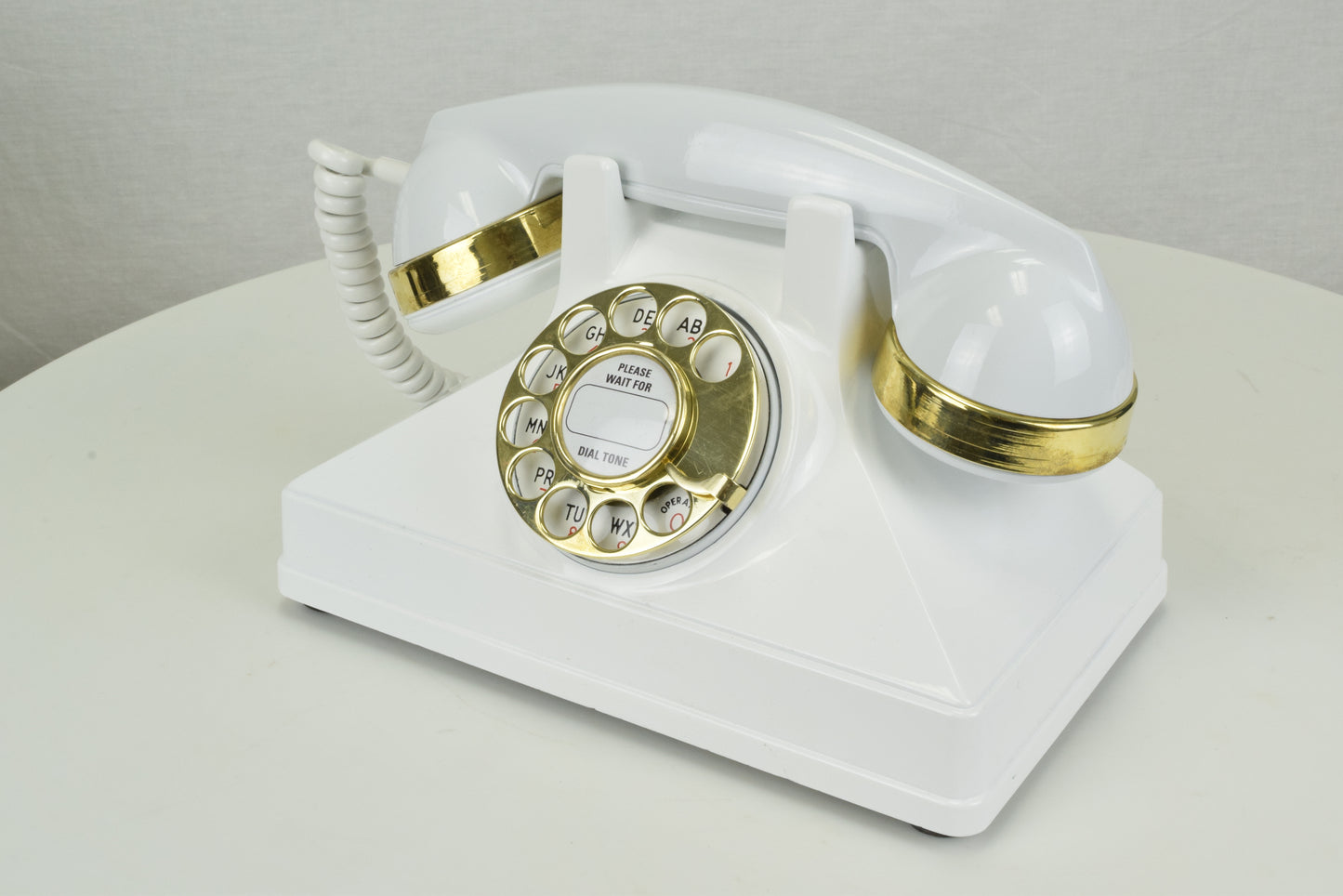 Northern Electric No. 1 Uniphone - White with Brass Trim
