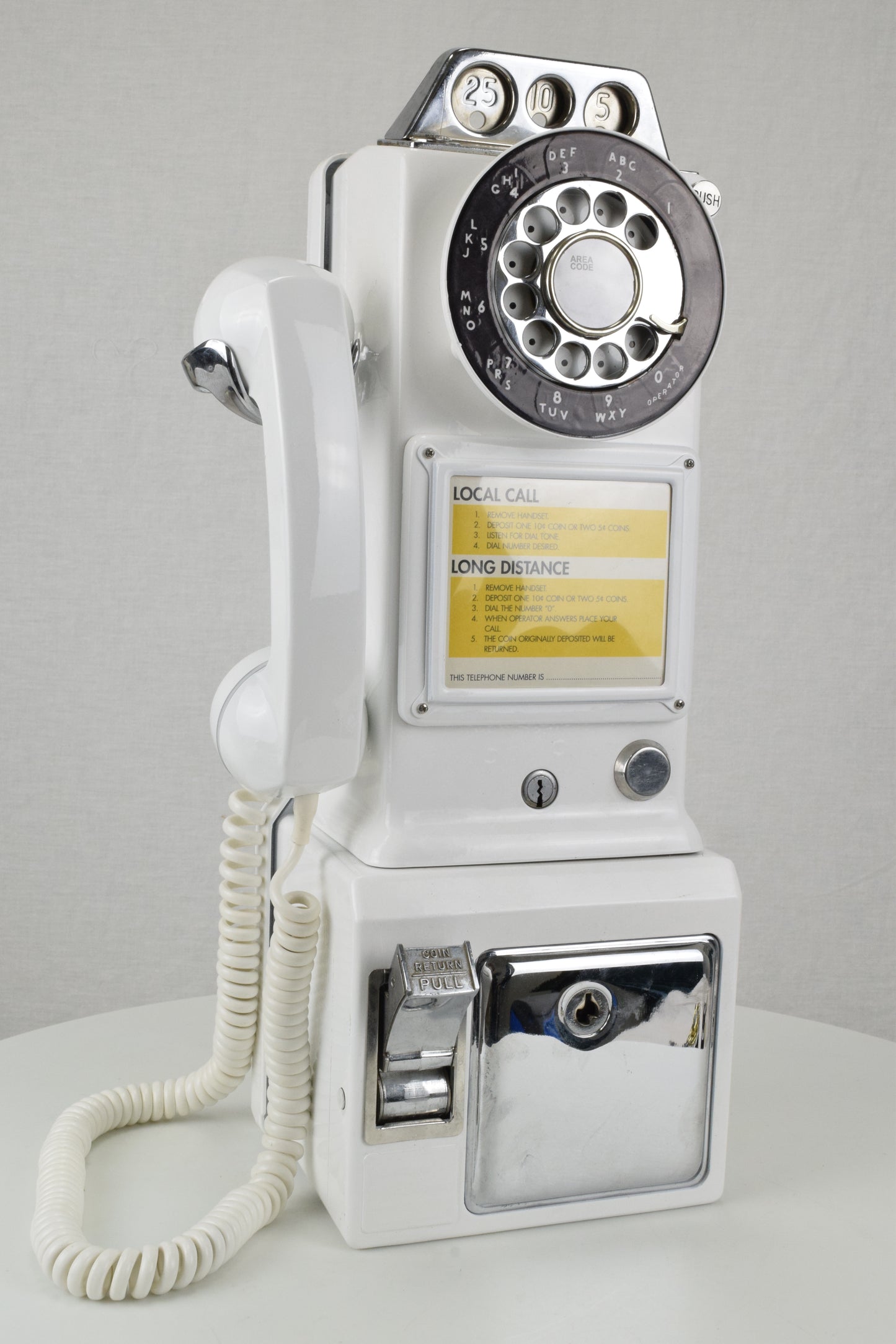 Northern or Western Electric - 233 - White Payphone