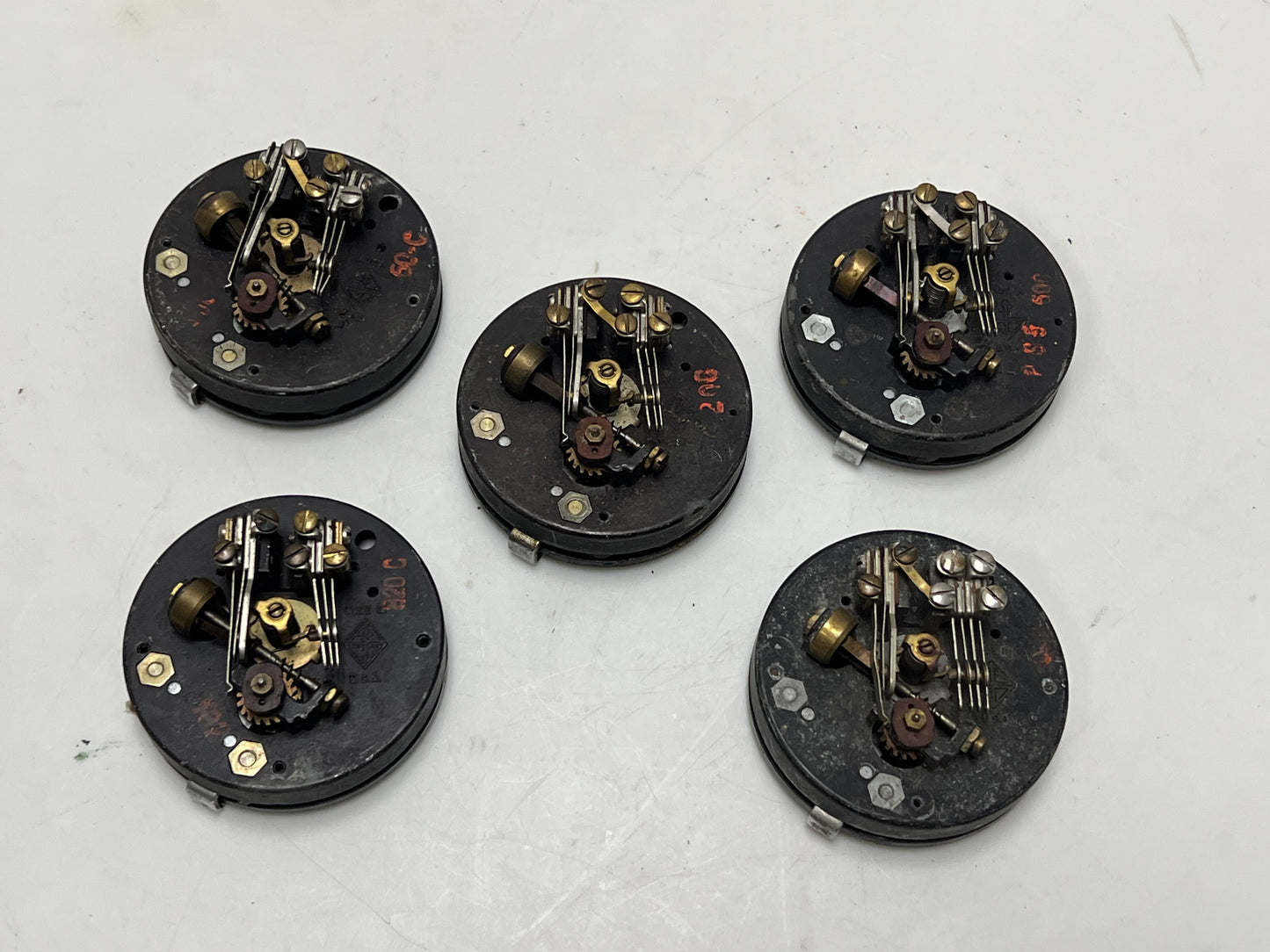 Set of 5 Automatic Electric Dials