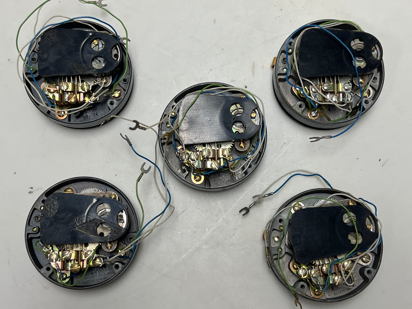 Set of 5 Northern Electric 6QD Dials