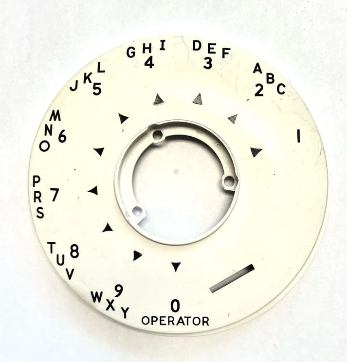 Alpha Dial Automatic Electric Dial Bezel - White - Black Letters - Alphanumeric ...