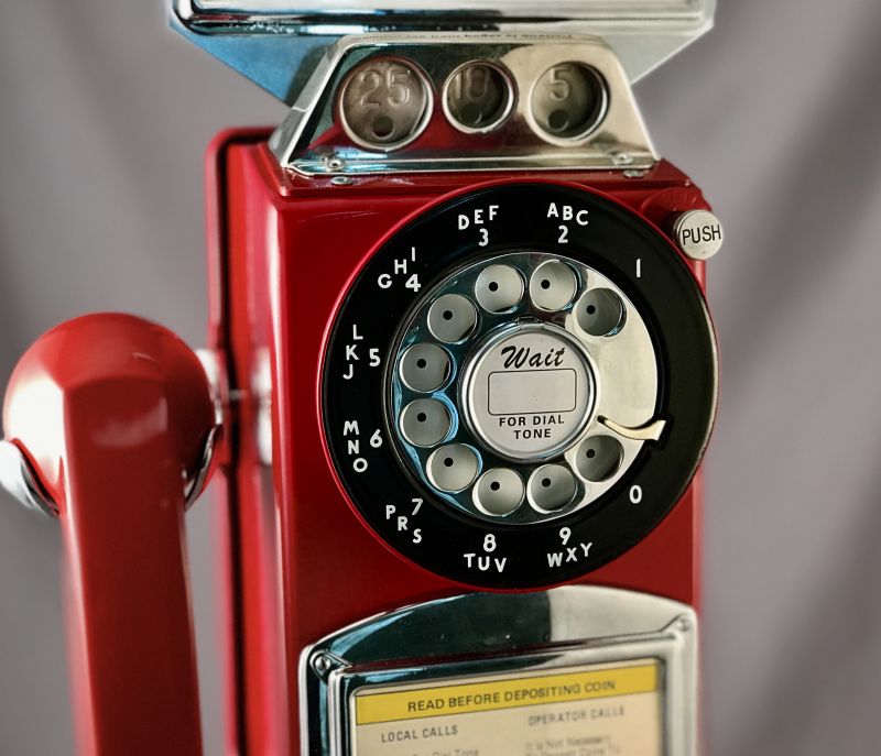 Northern or Western Electric - 233 - Red Payphone