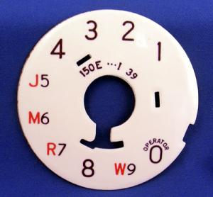 Western Electric 150e Dial Plate - Restored
