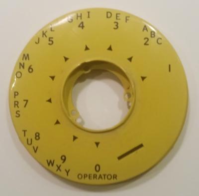 Automatic Electric Dial Bezel - Yellow with Black Alphanumeric Characters
