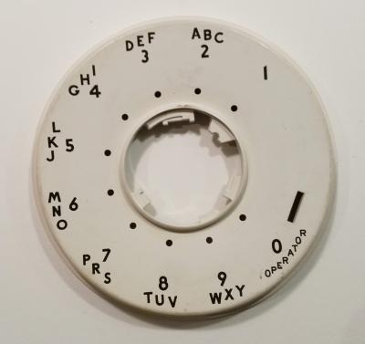 Western Electric 500/554 Dial Bezel - White